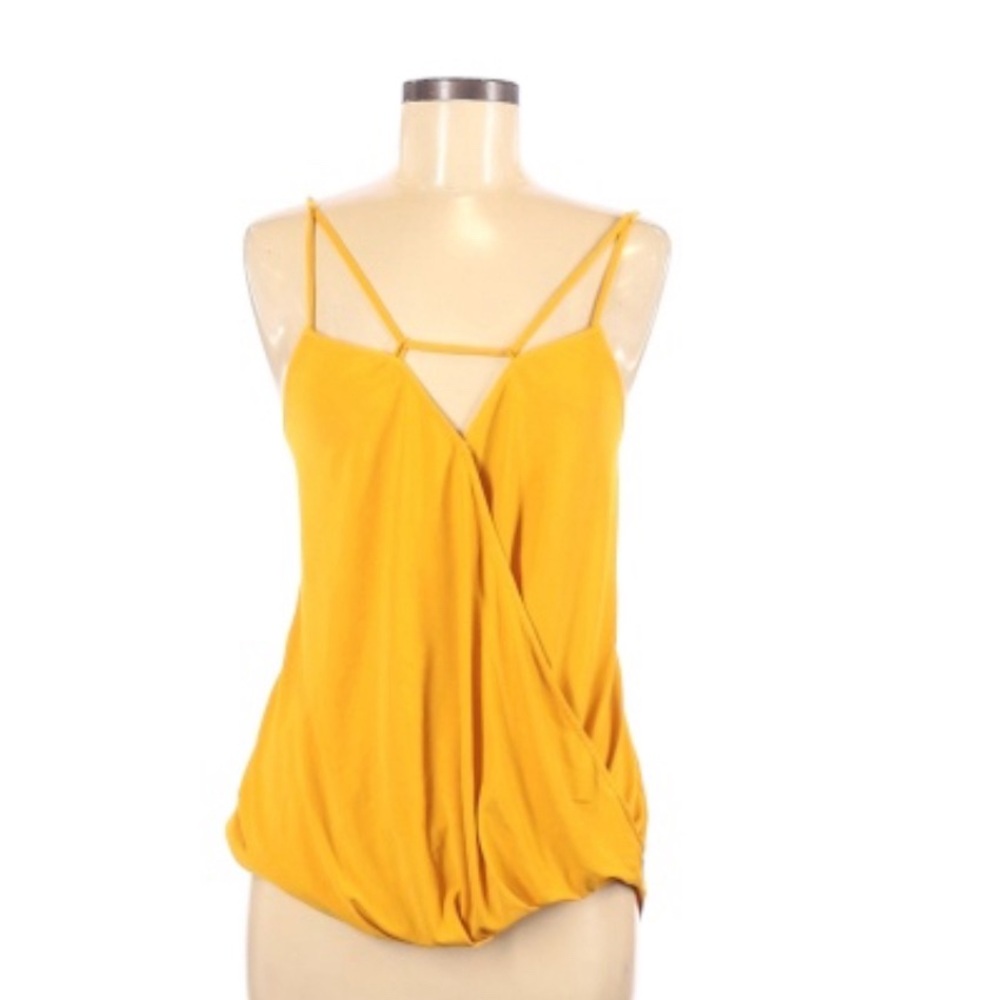 Socialite Mustard Strappy Tank Top - size medium